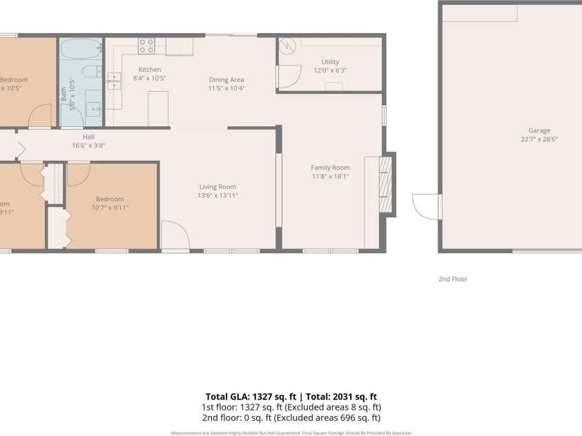 205 Oakland Street, Locust, NC 28097.  MLS# CAR4430849, YatesRealty ID 55225. Floor Plan