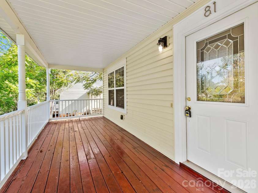 81 Crayton Road, Asheville, NC 28803.  MLS# CAR4432139, YatesRealty ID 55230. Covered front porch