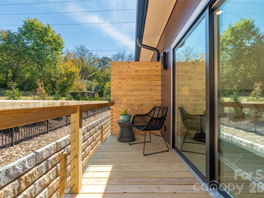 6 Roberts Street, Asheville, NC 28801.  MLS# CAR4431489, YatesRealty ID 55241. Back deck.