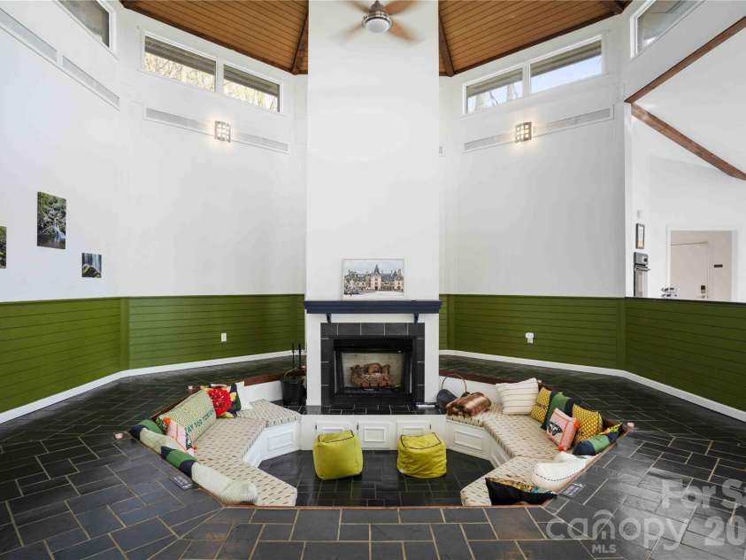 39 Tatham Road, Hendersonville, NC 28792.  MLS# CAR4430051, YatesRealty ID 55270. Sunken Conversation Area