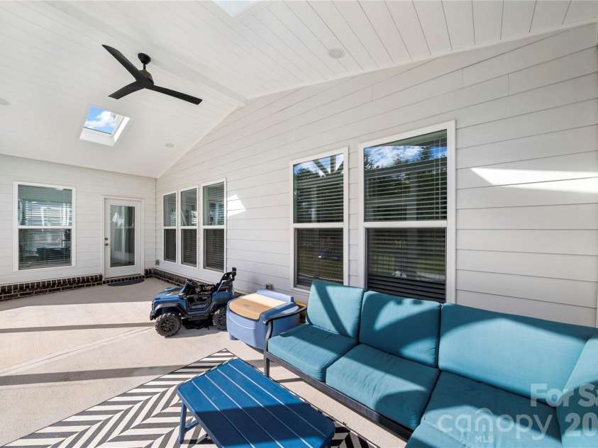 3838 Pee Dee Street, Monroe, NC 28110.  MLS# CAR4431961, YatesRealty ID 55273. Lanai with 2 skylights
