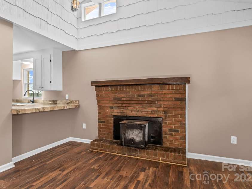 3100 NC Hwy 18 Highway, Vale, NC 28168.  MLS# CAR4208975, YatesRealty ID 5528. Living Room with Fireplace