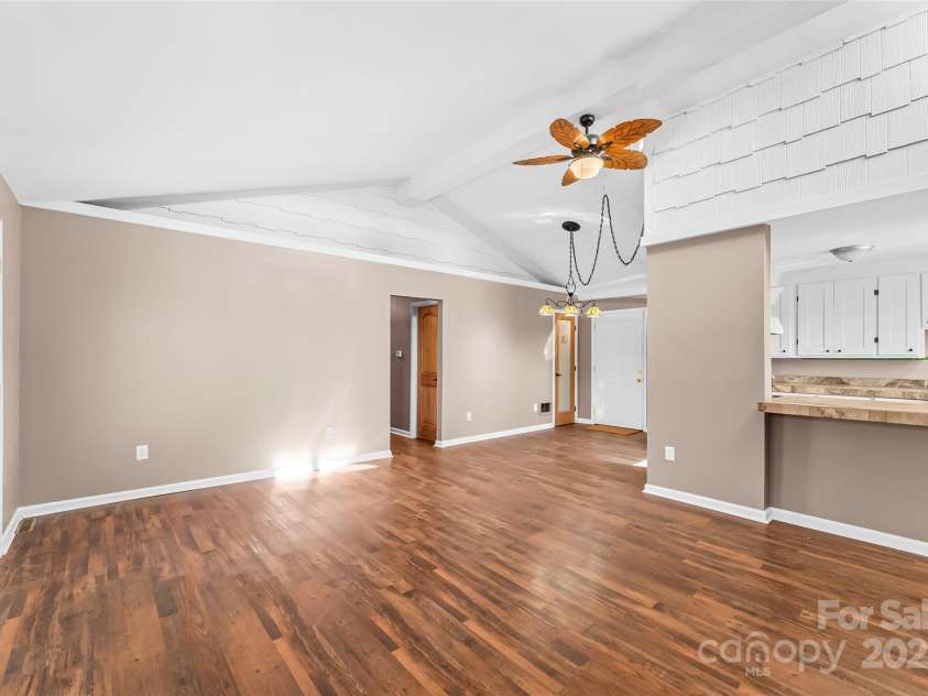 3100 NC Hwy 18 Highway, Vale, NC 28168.  MLS# CAR4208975, YatesRealty ID 5528. Living Room with Vaulted Ceiling