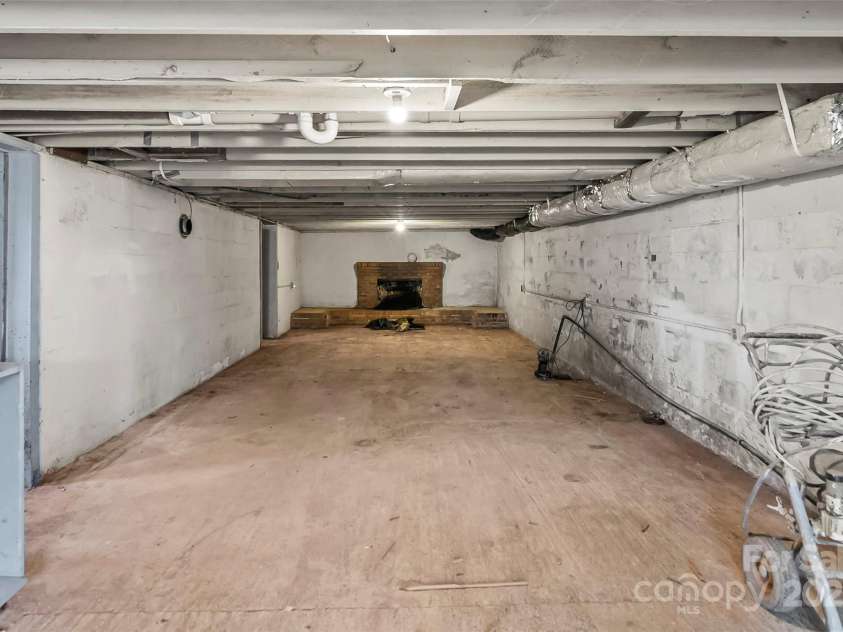 3100 NC Hwy 18 Highway, Vale, NC 28168.  MLS# CAR4208975, YatesRealty ID 5528. Unfinished basement