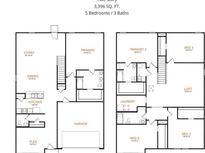 106 Mckellar Street, Lincolnton, NC 28092.  MLS# CAR4432558, YatesRealty ID 55297. Rendering of Floor Plan