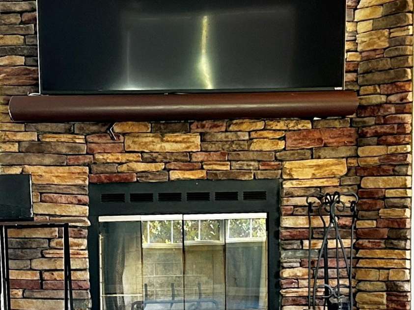 224 Pete Luther Road, Candler, NC 28715.  MLS# CAR4432613, YatesRealty ID 55340. The Fireplace