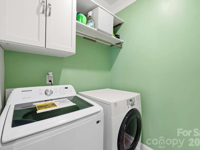 4207 Millstream Road, Denver, NC 28037.  MLS# CAR4431983, YatesRealty ID 55356. Laundry Room with Shelves