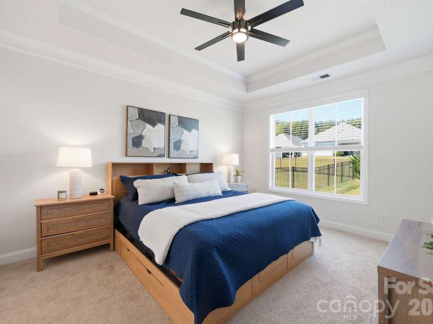 4207 Millstream Road, Denver, NC 28037.  MLS# CAR4431983, YatesRealty ID 55356. Primary Bedroom with Tray Ceiling