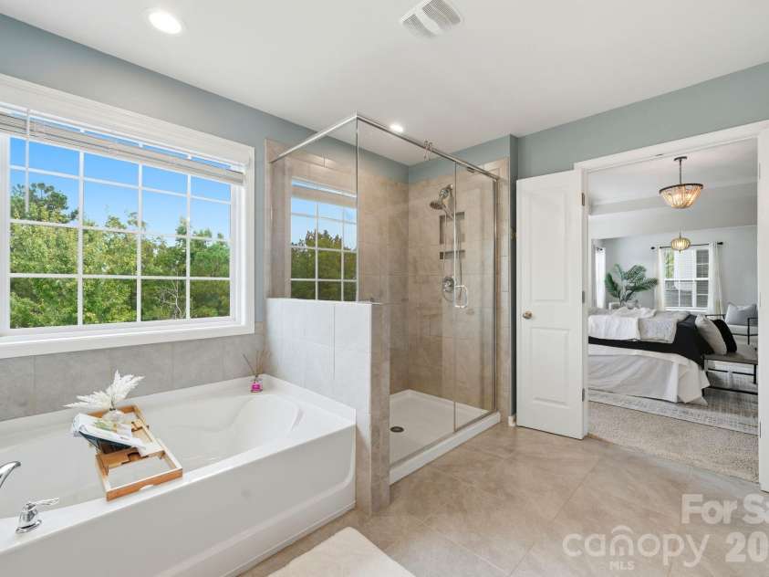 2029 Burton Point Court, Waxhaw, NC 28173.  MLS# CAR4431595, YatesRealty ID 55358. Primary bathroom