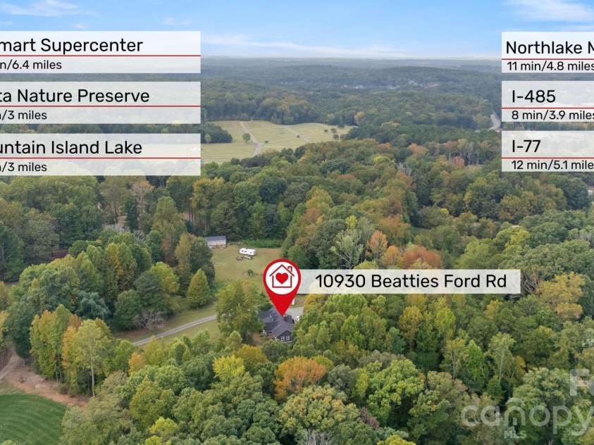 10930 Beatties Ford Road, Huntersville, NC 28078.  MLS# CAR4431086, YatesRealty ID 55372. 