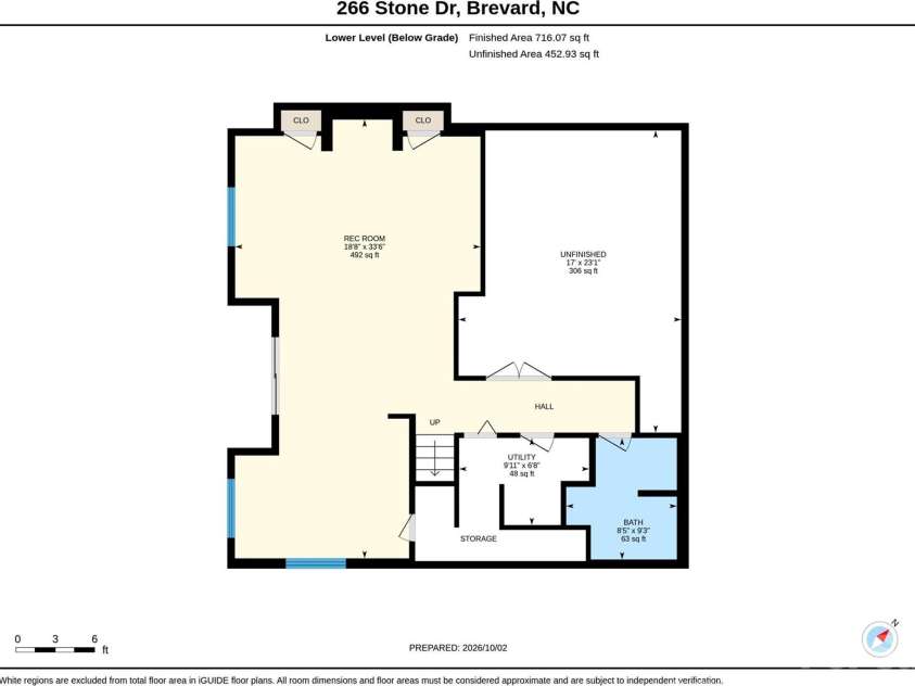 266 Stone Drive, Brevard, NC 28712.  MLS# CAR4430757, YatesRealty ID 55378. Walkout Basement