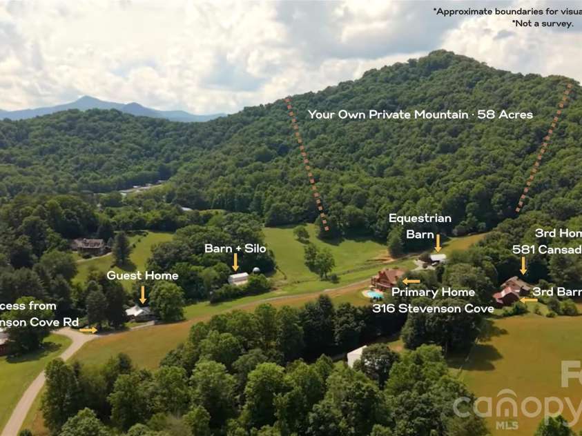 316 Stevenson Cove Road, Waynesville, NC 28785.  MLS# CAR4430409, YatesRealty ID 55382. 