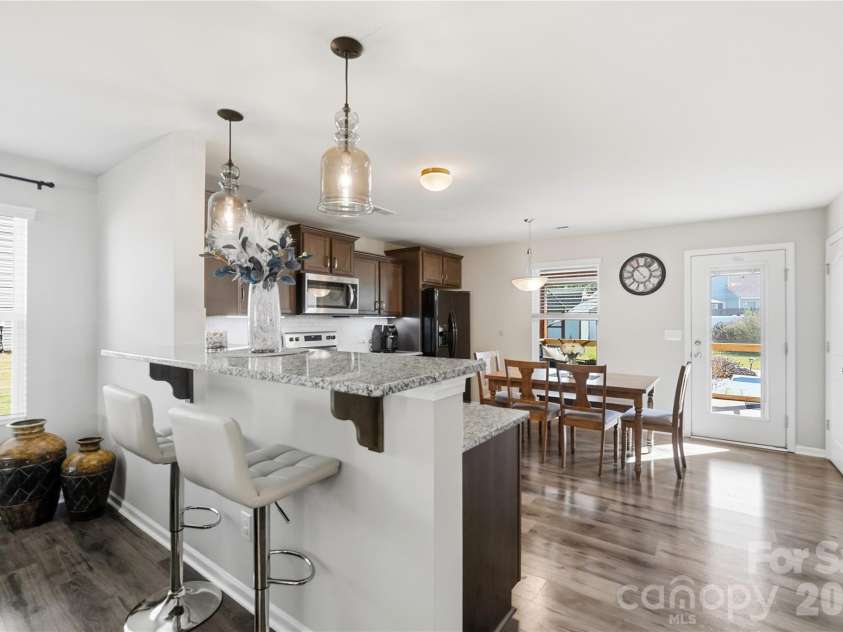 206 Amberly Circle, Pageland, SC 29728.  MLS# CAR4430189, YatesRealty ID 55384. Kitchen view from living room
