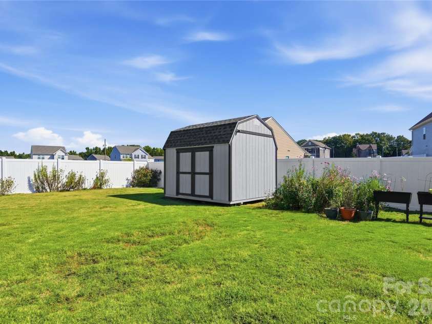 206 Amberly Circle, Pageland, SC 29728.  MLS# CAR4430189, YatesRealty ID 55384. View of Backyard