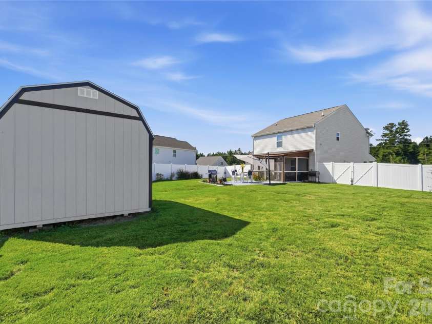 206 Amberly Circle, Pageland, SC 29728.  MLS# CAR4430189, YatesRealty ID 55384. View of Backyard