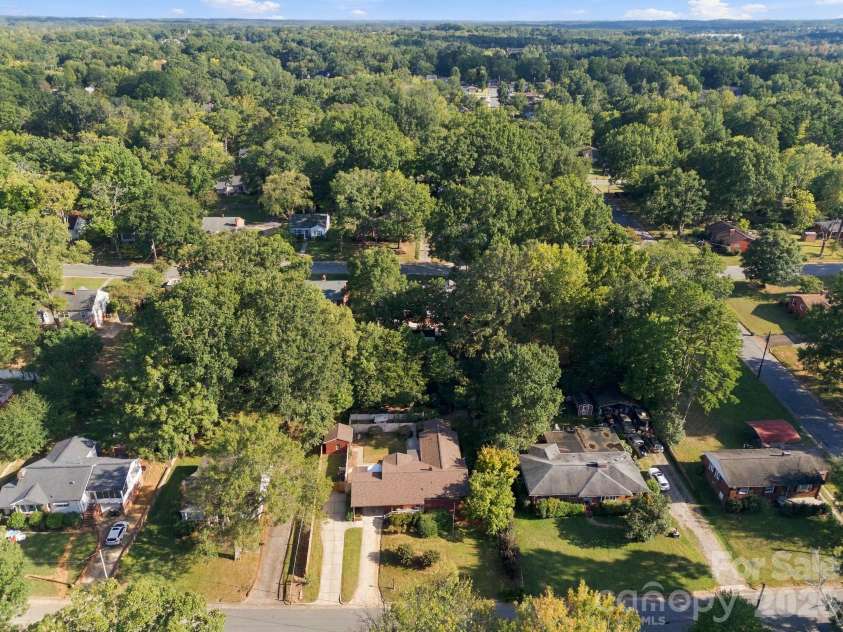 123 Hillside Avenue, Concord, NC 28025.  MLS# CAR4432576, YatesRealty ID 55421. Aerial View