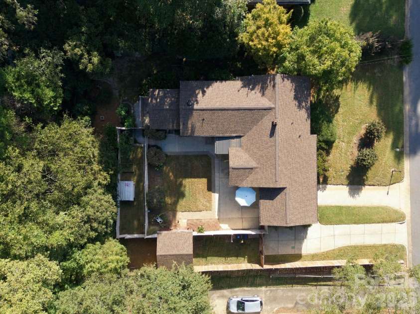 123 Hillside Avenue, Concord, NC 28025.  MLS# CAR4432576, YatesRealty ID 55421. Aerial View