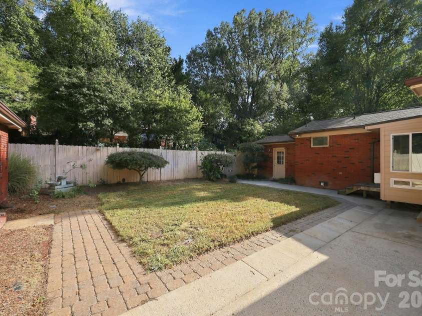 123 Hillside Avenue, Concord, NC 28025.  MLS# CAR4432576, YatesRealty ID 55421. Back Yard view 1