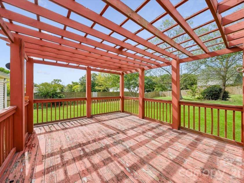 8544 Indian Summer Trail, Harrisburg, NC 28075.  MLS# CAR4431680, YatesRealty ID 55426. Back Deck