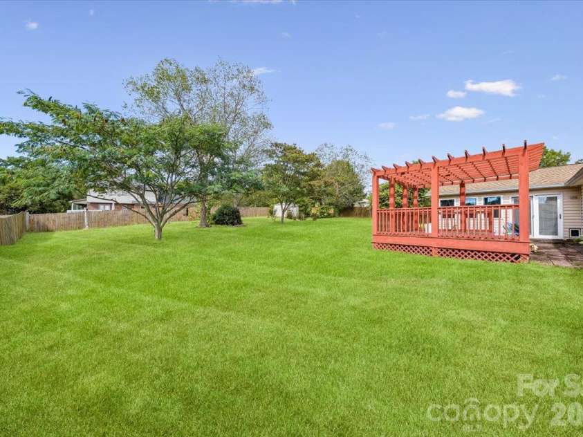 8544 Indian Summer Trail, Harrisburg, NC 28075.  MLS# CAR4431680, YatesRealty ID 55426. Backyard