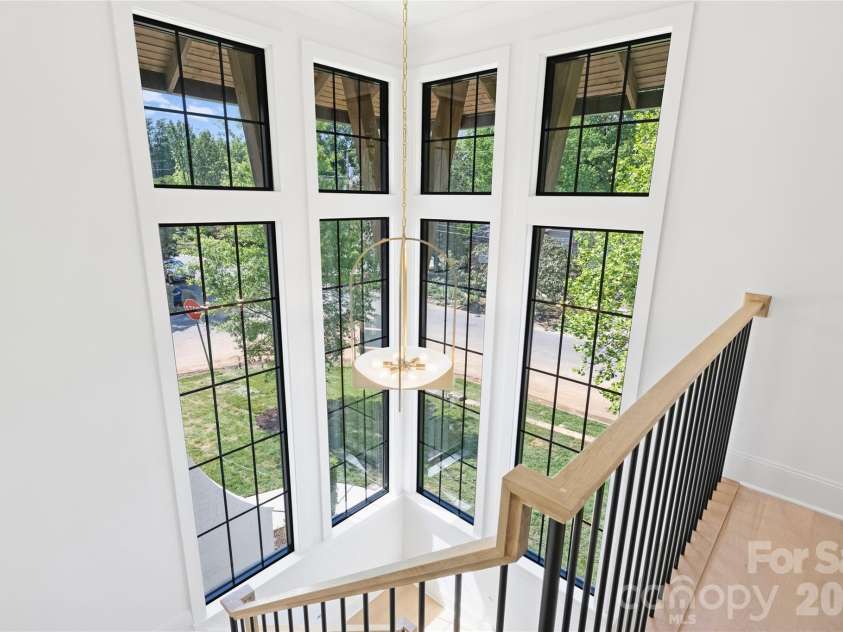 1205 Jersey Lane, Charlotte, NC 28209.  MLS# CAR4432667, YatesRealty ID 55429. Stair tower