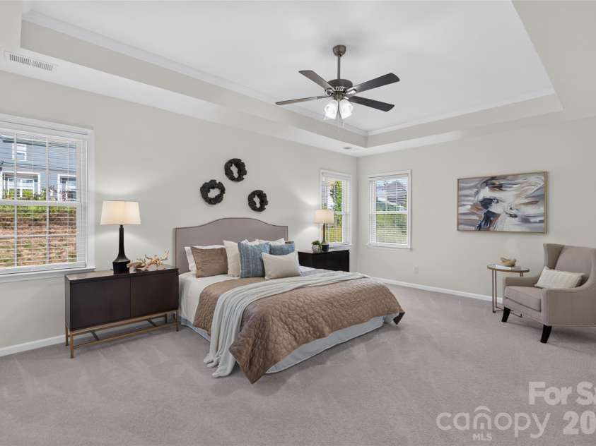 4638 Monument Valley Drive, Indian Land, SC 29707.  MLS# CAR4430010, YatesRealty ID 55436. Primary bedroom suite.