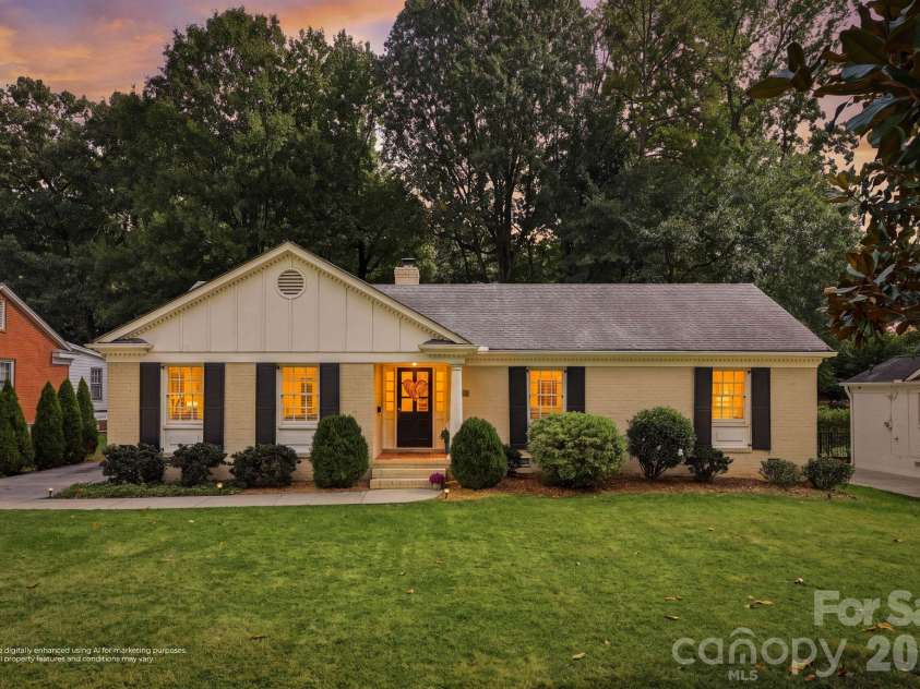 3745 Severn Avenue, Charlotte, NC 28210.  MLS# CAR4431290, YatesRealty ID 55453. Front Exterior
