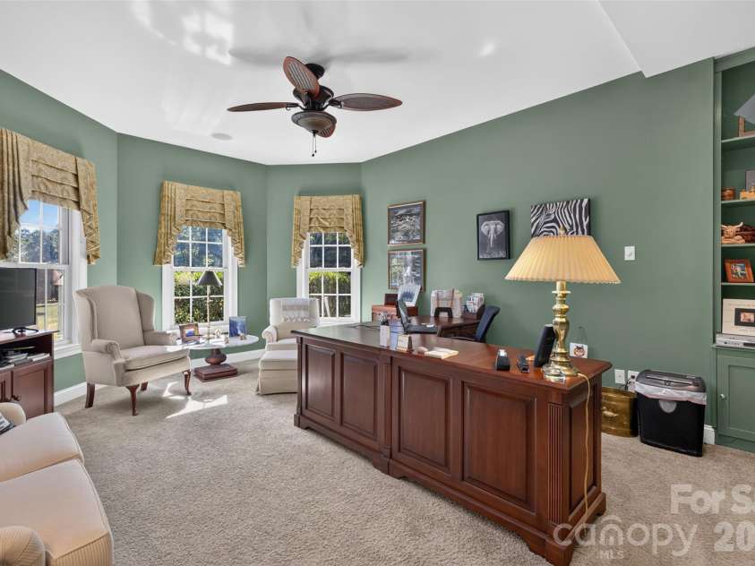 76 Divot Court, Hickory, NC 28601.  MLS# CAR4432298, YatesRealty ID 55493. Downstairs Office