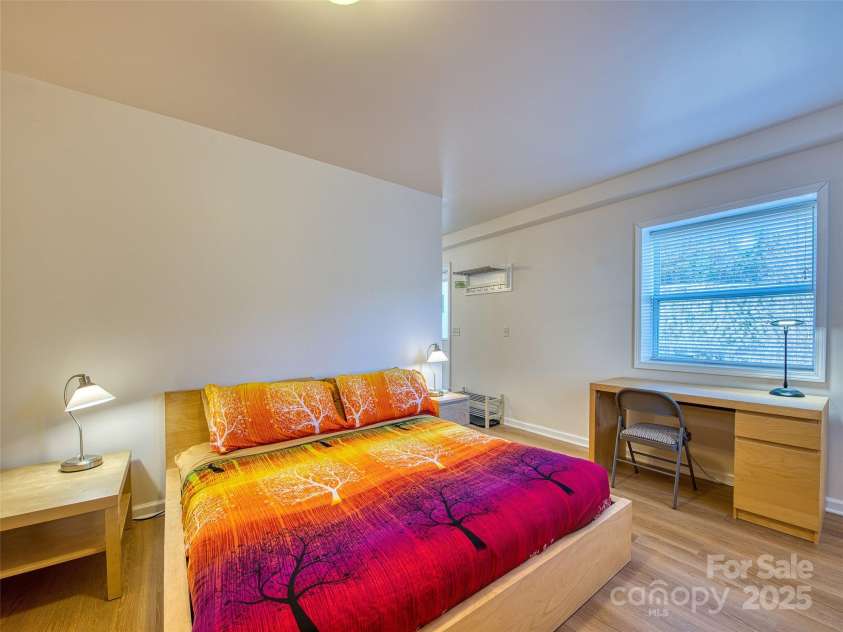 12 Lila Lane, Leicester, NC 28748.  MLS# CAR4254500, YatesRealty ID 555. Basement Level Bedroom