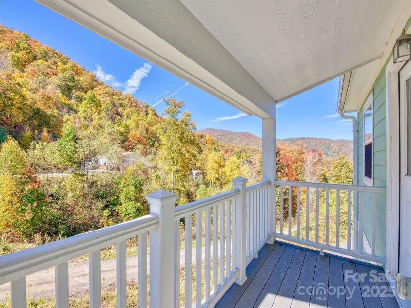 12 Lila Lane, Leicester, NC 28748.  MLS# CAR4254500, YatesRealty ID 555. View From Main Level Deck