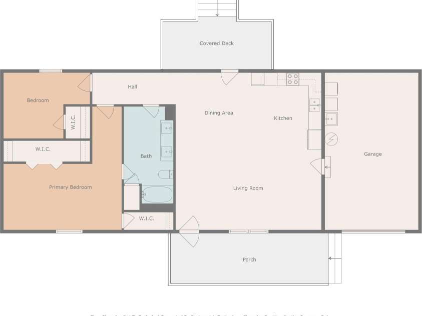 118 Knight Lane, Lawndale, NC 28090.  MLS# CAR4246350, YatesRealty ID 5552. Floor Plan for Visualization Purposes (Not to scale)