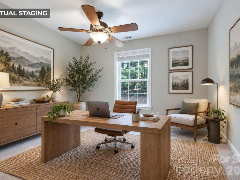 62 Kirby Road, Asheville, NC 28806.  MLS# CAR4431390, YatesRealty ID 55523. Third Bedroom Virtually Staged