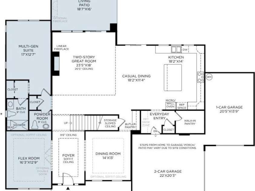 1006 Sophie Lane, Waxhaw, NC 28173.  MLS# CAR4432635, YatesRealty ID 55550. Main level home layout