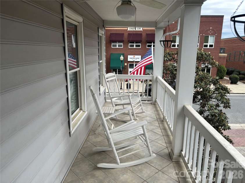 6201 Creft Circle, Indian Trail, NC 28079.  MLS# CAR4376580, YatesRealty ID 55558. 2nd Floor Porch (opposite side)