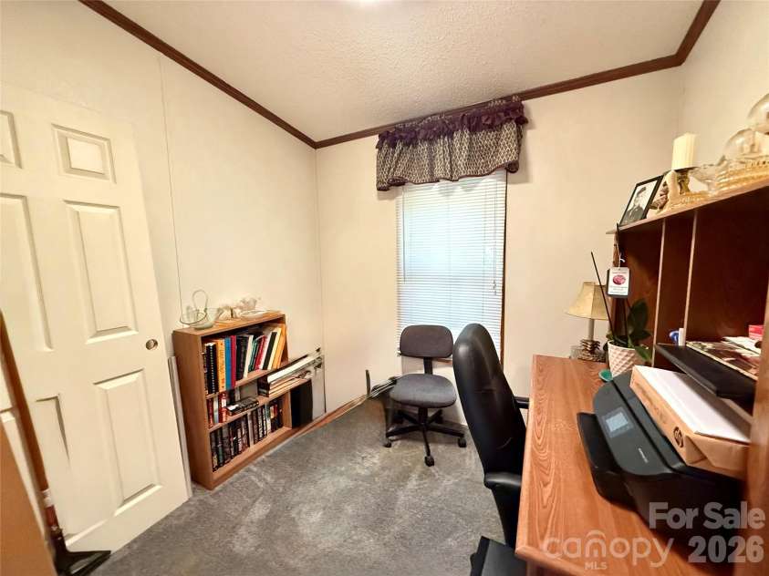 880 G W Whitmire Road, Rosman, NC 28772.  MLS# CAR4427376, YatesRealty ID 55565. Bedroom 2/Office