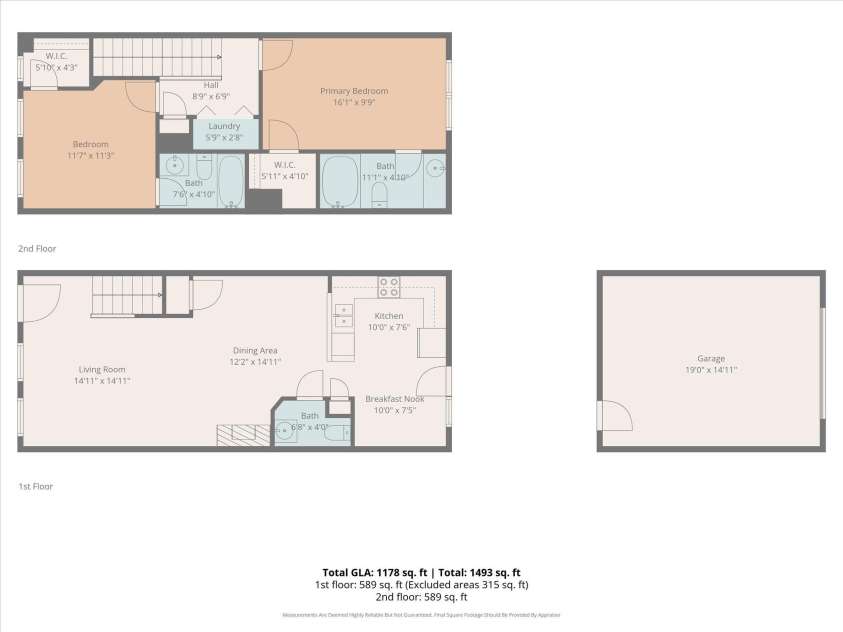 6034 Creft Circle, Indian Trail, NC 28079.  MLS# CAR4432975, YatesRealty ID 55586. Floor Plan