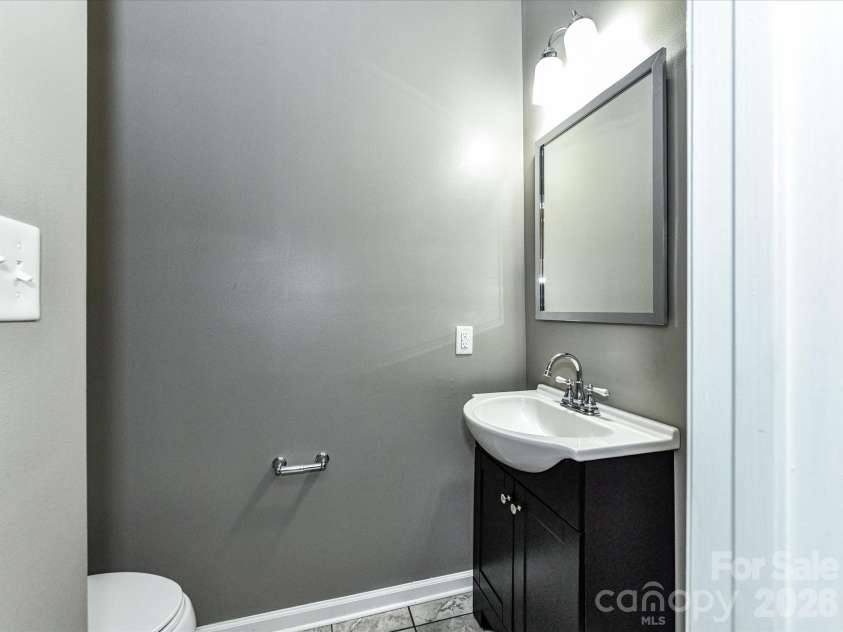 6034 Creft Circle, Indian Trail, NC 28079.  MLS# CAR4432975, YatesRealty ID 55586. Half Bathroom