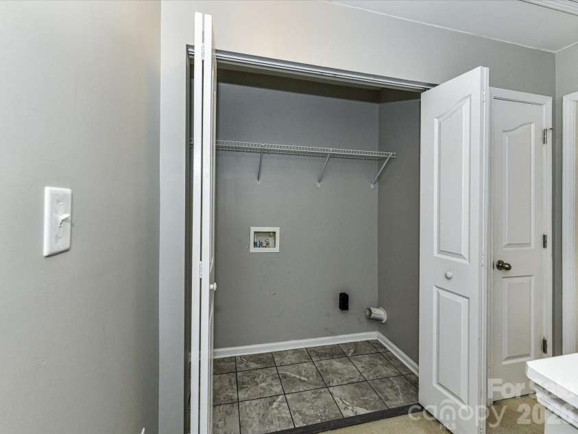6034 Creft Circle, Indian Trail, NC 28079.  MLS# CAR4432975, YatesRealty ID 55586. Laundry Closet