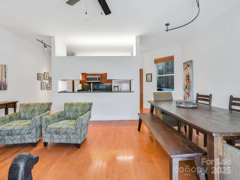 21 Haywood Street, Asheville, NC 28801.  MLS# CAR4183111, YatesRealty ID 556. View to kitchen