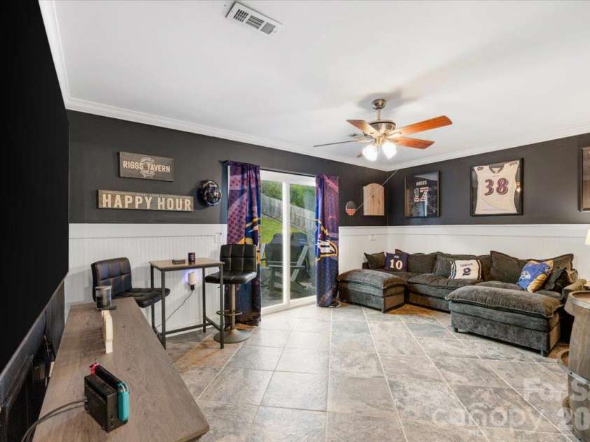 106 River Glen Drive, Morganton, NC 28655.  MLS# CAR4432425, YatesRealty ID 55622. Downstairs Flex Space
