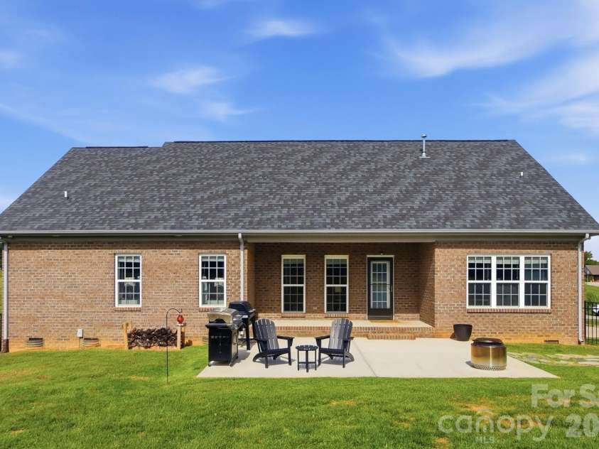 4004 Camden Oaks Lane, Monroe, NC 28110.  MLS# CAR4428200, YatesRealty ID 55628. Covered Porch and Extended Patio
