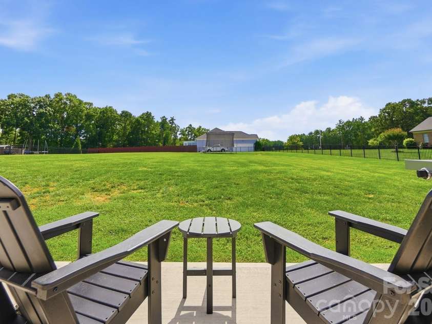 4004 Camden Oaks Lane, Monroe, NC 28110.  MLS# CAR4428200, YatesRealty ID 55628. Large Fenced In Backyard