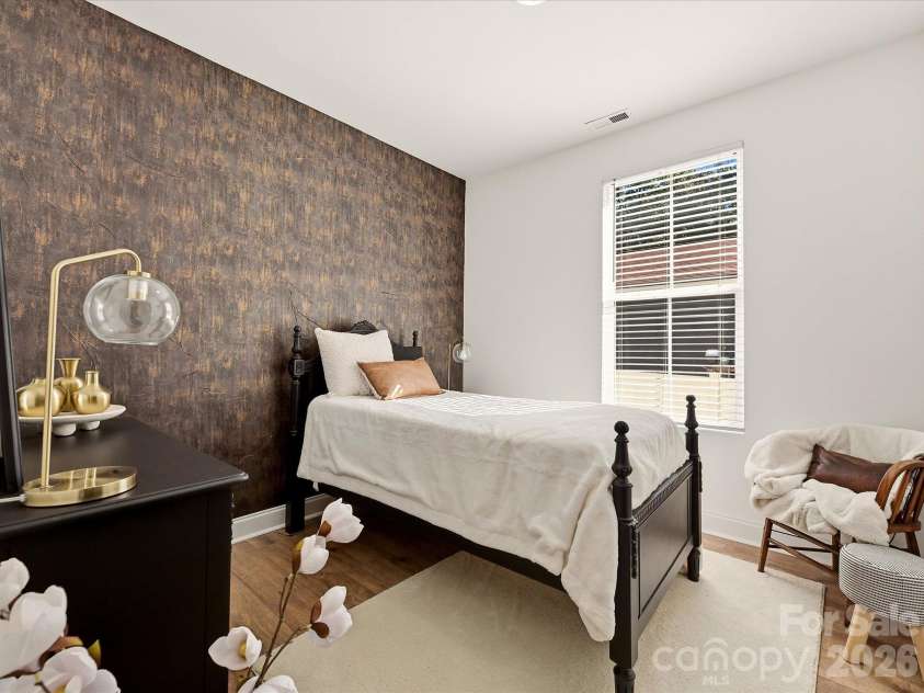 914 Flint Street Extension, Rock Hill, SC 29730.  MLS# CAR4432711, YatesRealty ID 55643. Bedroom 3 with accent wall