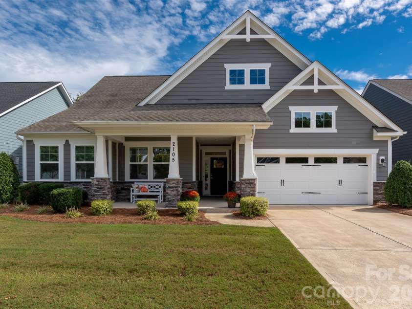 2105 Manor Stone Drive, Indian Trail, NC 28079.  MLS# CAR4432000, YatesRealty ID 55664. 