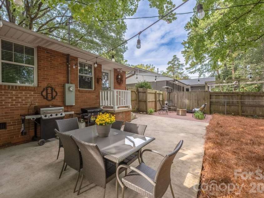 4805 Murrayhill Road, Charlotte, NC 28209.  MLS# CAR4431947, YatesRealty ID 55669. Back patio