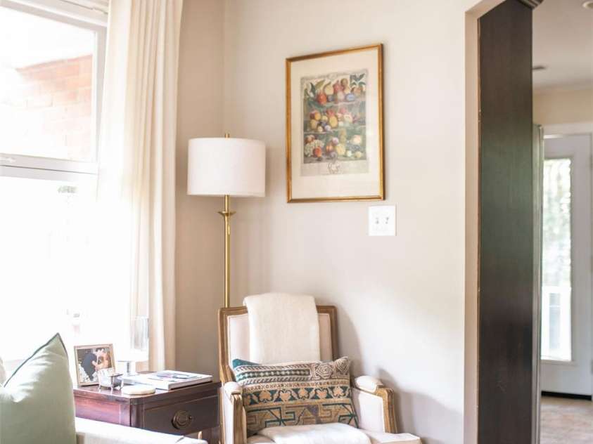4805 Murrayhill Road, Charlotte, NC 28209.  MLS# CAR4431947, YatesRealty ID 55669. Living room corner
