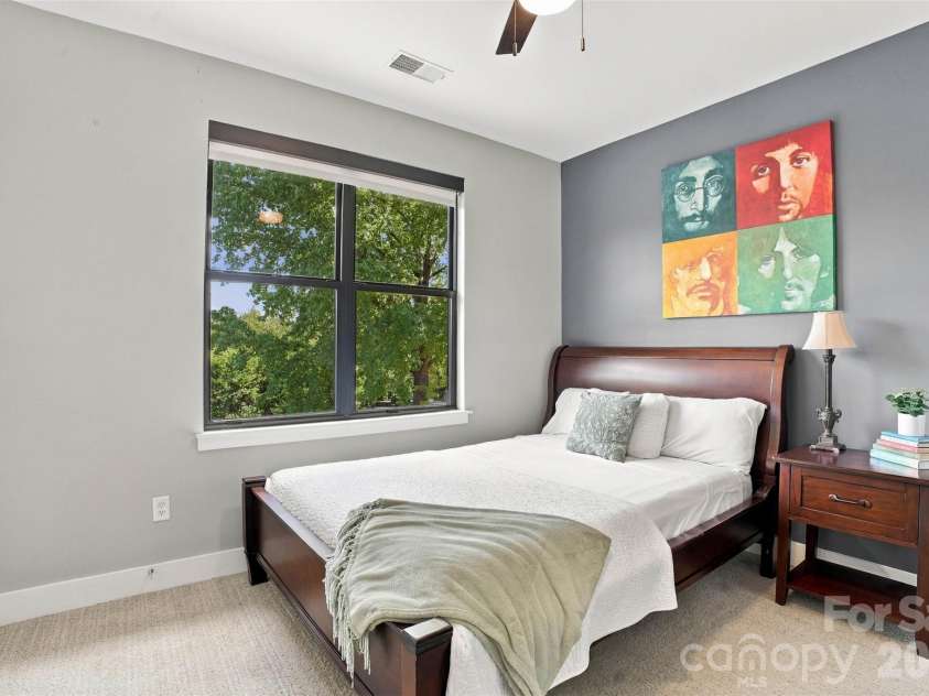 534 McDowell Street, Charlotte, NC 28204.  MLS# CAR4431540, YatesRealty ID 55682. First floor bedroom