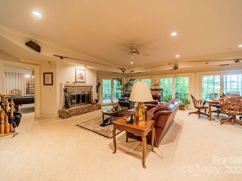 80 Fairview Farms Road, Shelby, NC 28150.  MLS# CAR4160365, YatesRealty ID 5569. Downstairs Living Room
