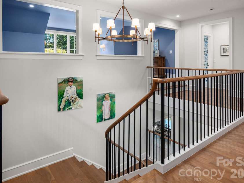 2111 Cortelyou Road, Charlotte, NC 28211.  MLS# CAR4431155, YatesRealty ID 55699. Main stair 2