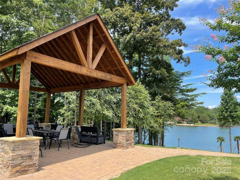 125 Lanyard Drive, Mooresville, NC 28117.  MLS# CAR4234396, YatesRealty ID 5571. Neighborhood Pavilion overlooking Lake Norman